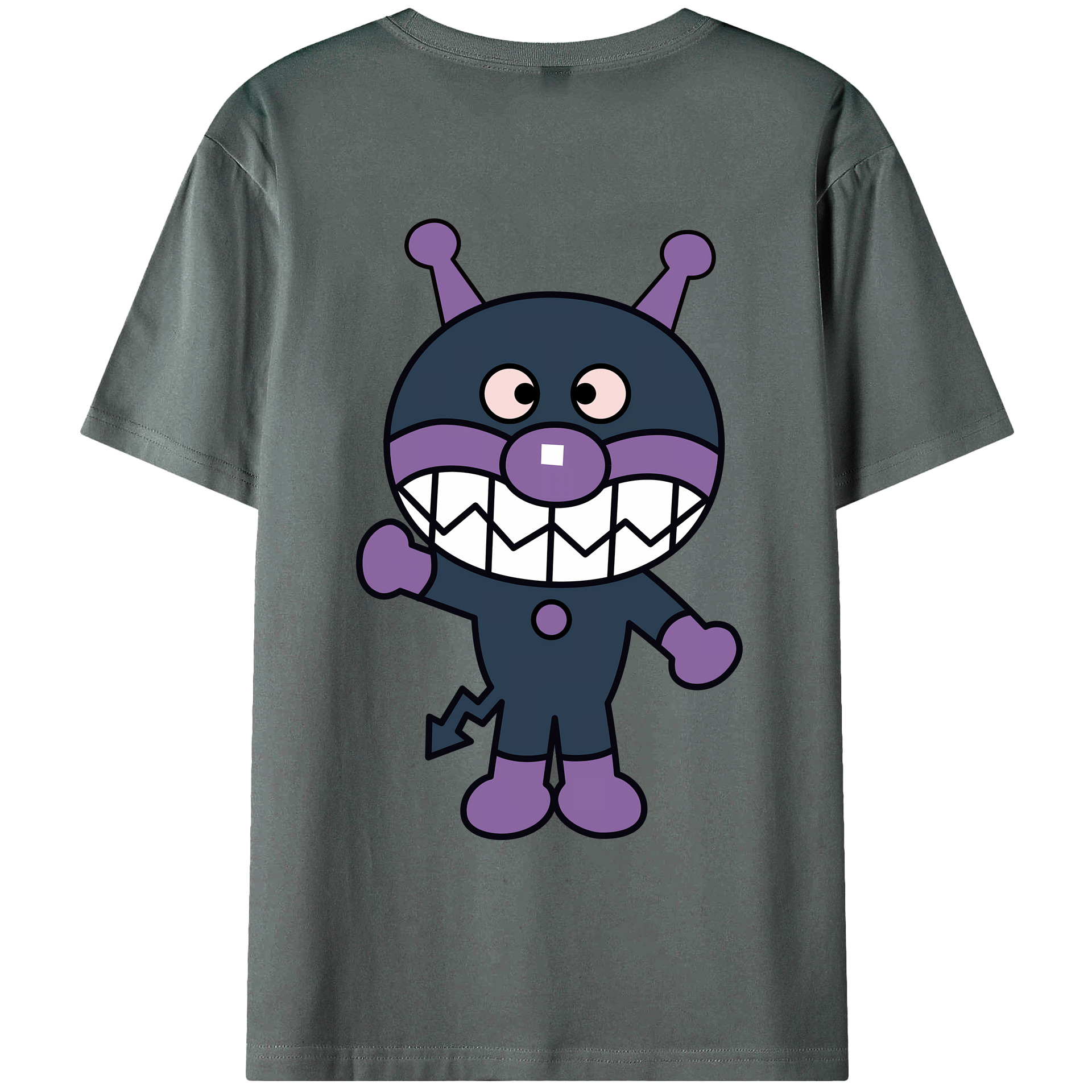 （画像用） アンパンマン Anpanman 綿100％ メンズ半袖Tシャツ（バックプリント） 通気性